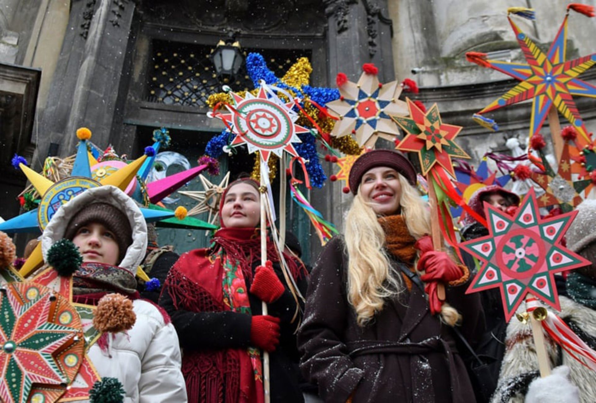 جشنواره ستاره کریسمس در لویو، اوکراین