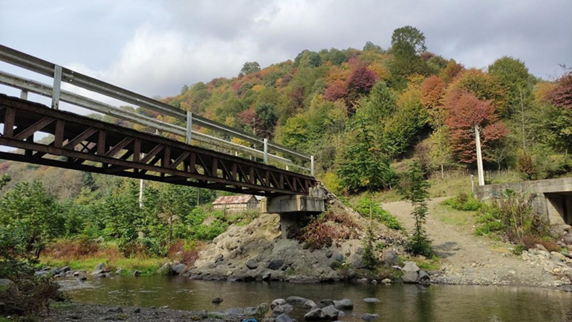 پل هوایی در پارک جنگلی خرما