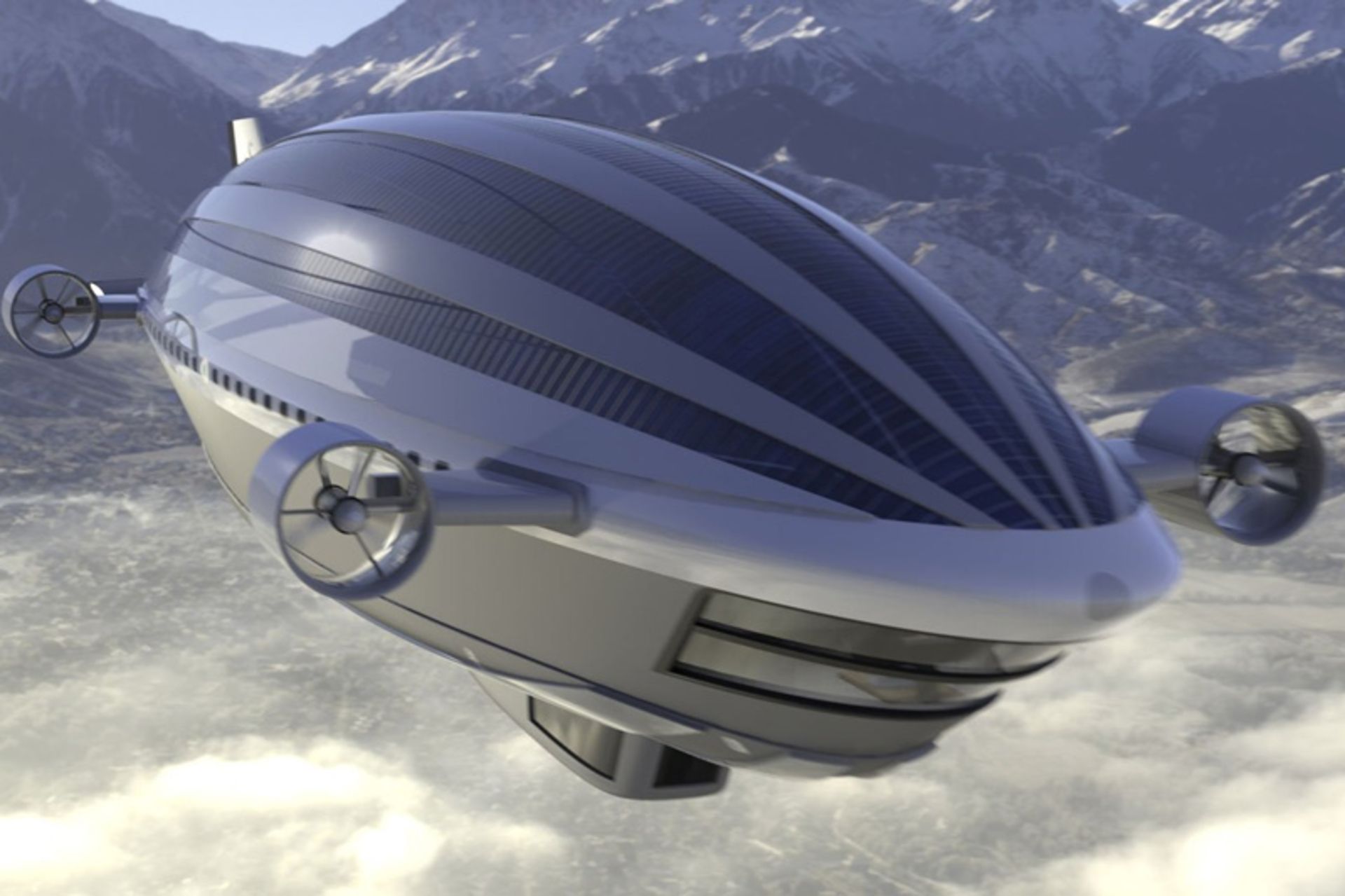 قایق پرنده کشتی تفریحی کالسی در حال پرواز