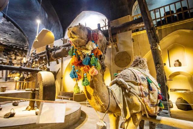 مجسمه شتر در عصارخانه شاهی اصفهان