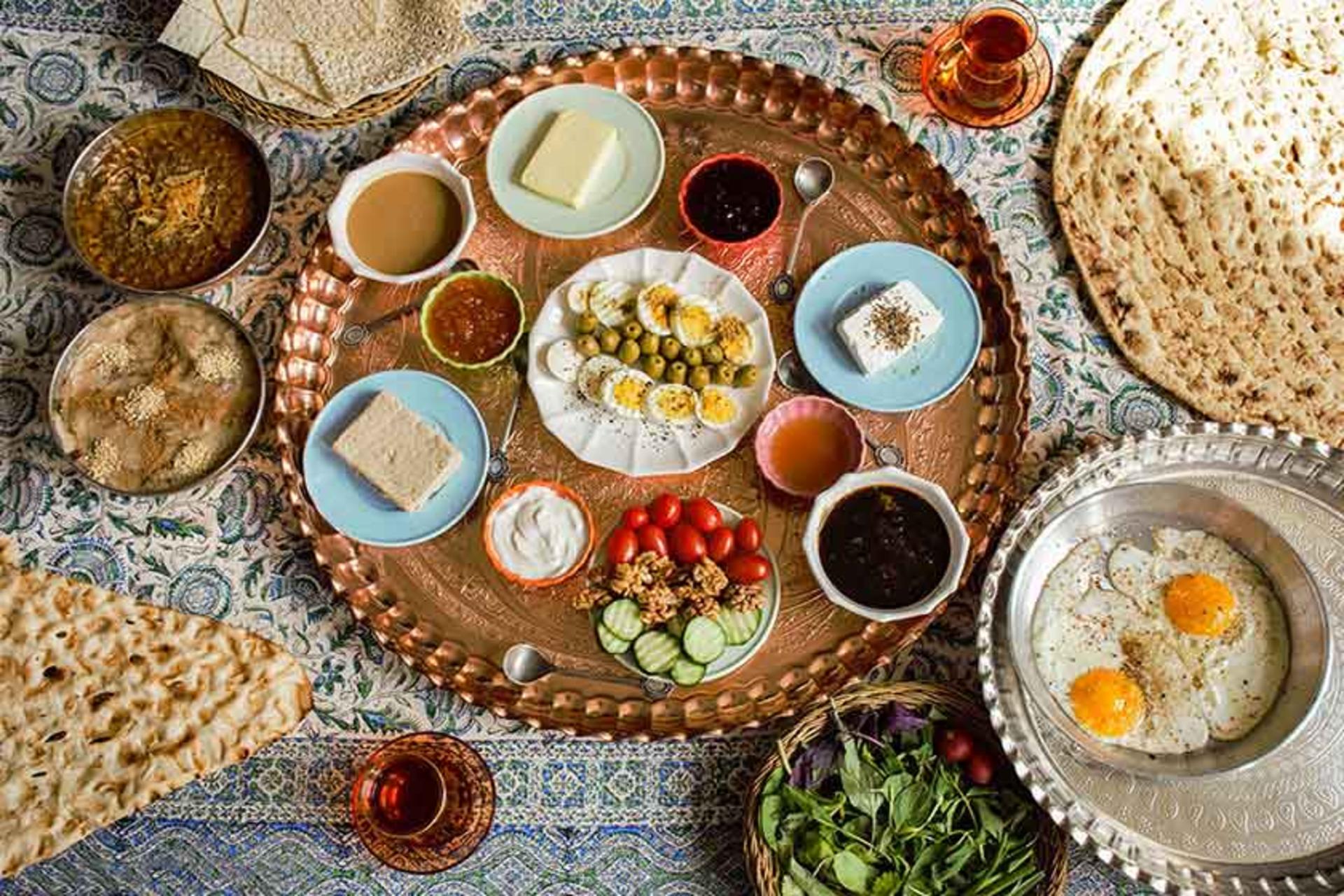 میز صبحانه در تهران