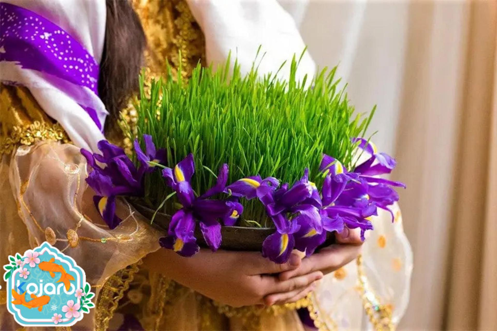 سبزه عید در دستان یک زن، منبع عکس: learnenglish.britishcouncil.org، عکاس: نامشخص