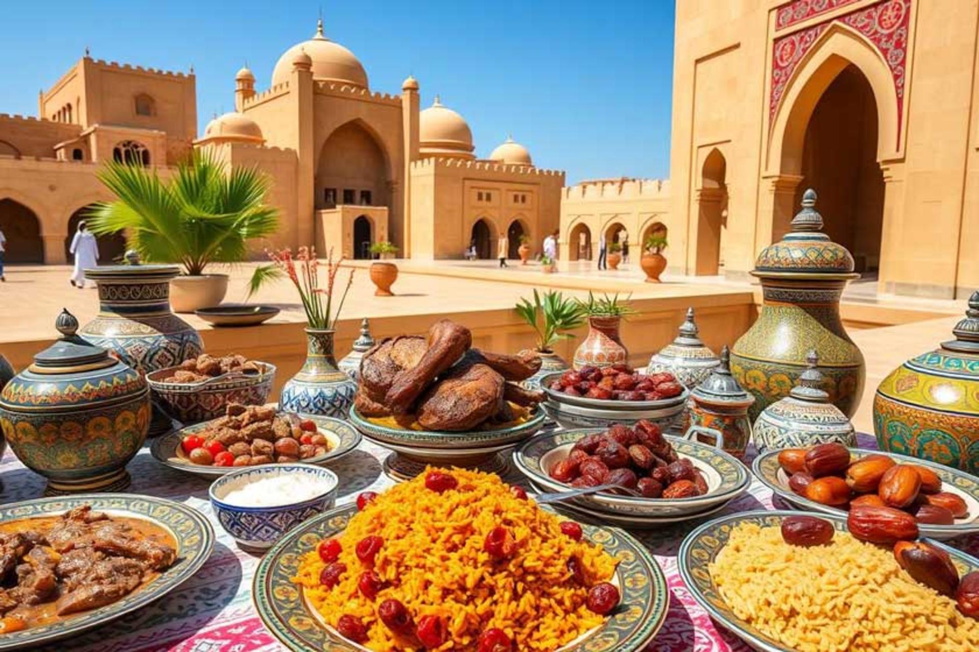 میز غذاهای سنتی عمان