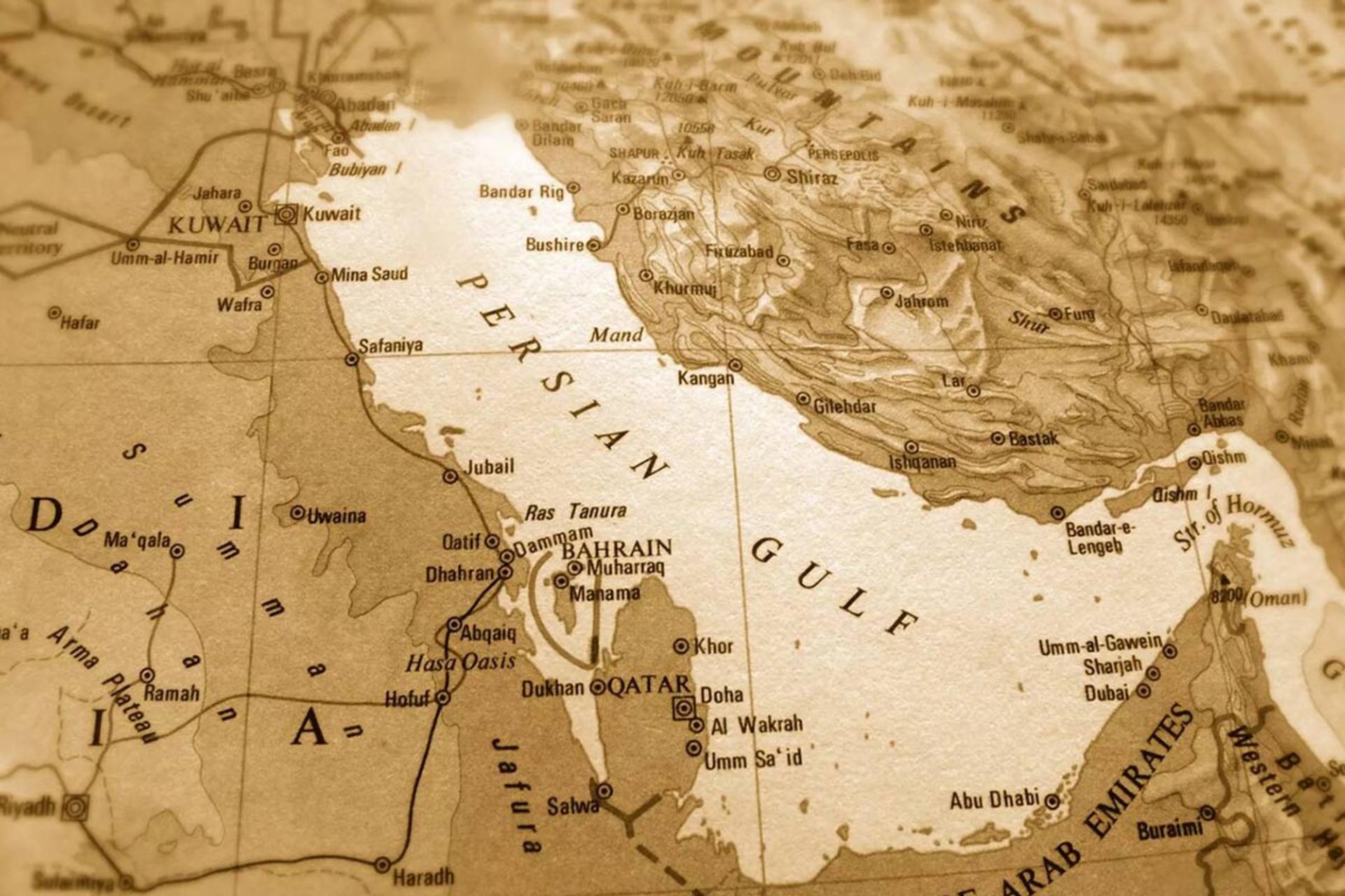 نقشه قدیمی خلیج فارس