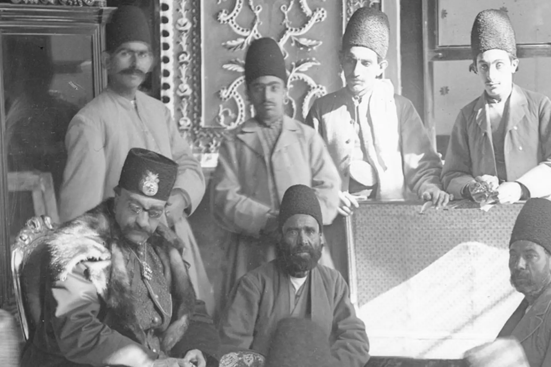 ناصرالدین شاه در اتاق موزه کاخ گلستان