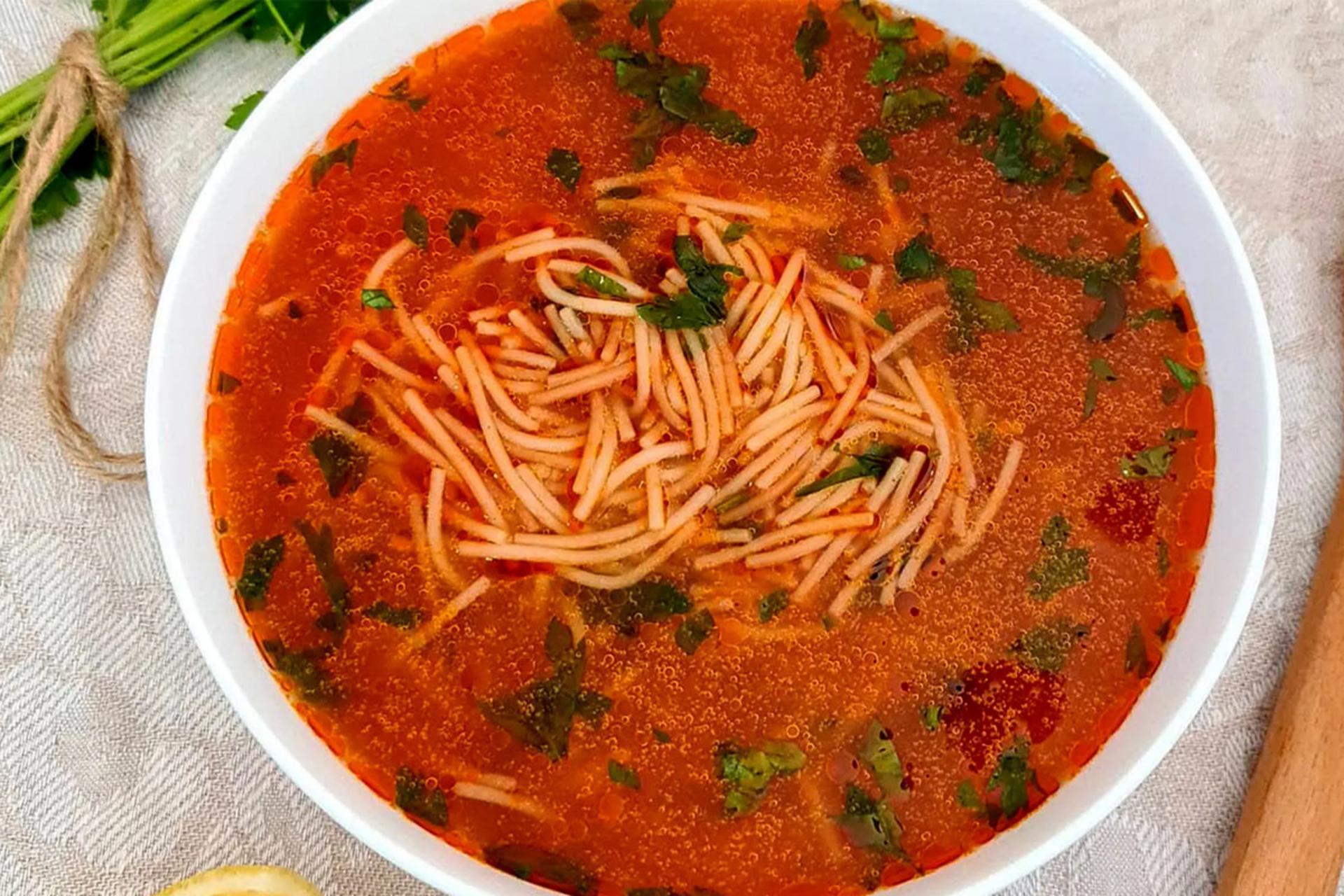 طرز تهیه سوپ ورمیشل لعاب‌دار