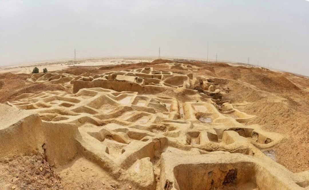 عکس هوایی از بقایای شهر سوخته زابل