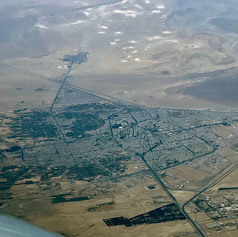 عکس هوایی از سمنان