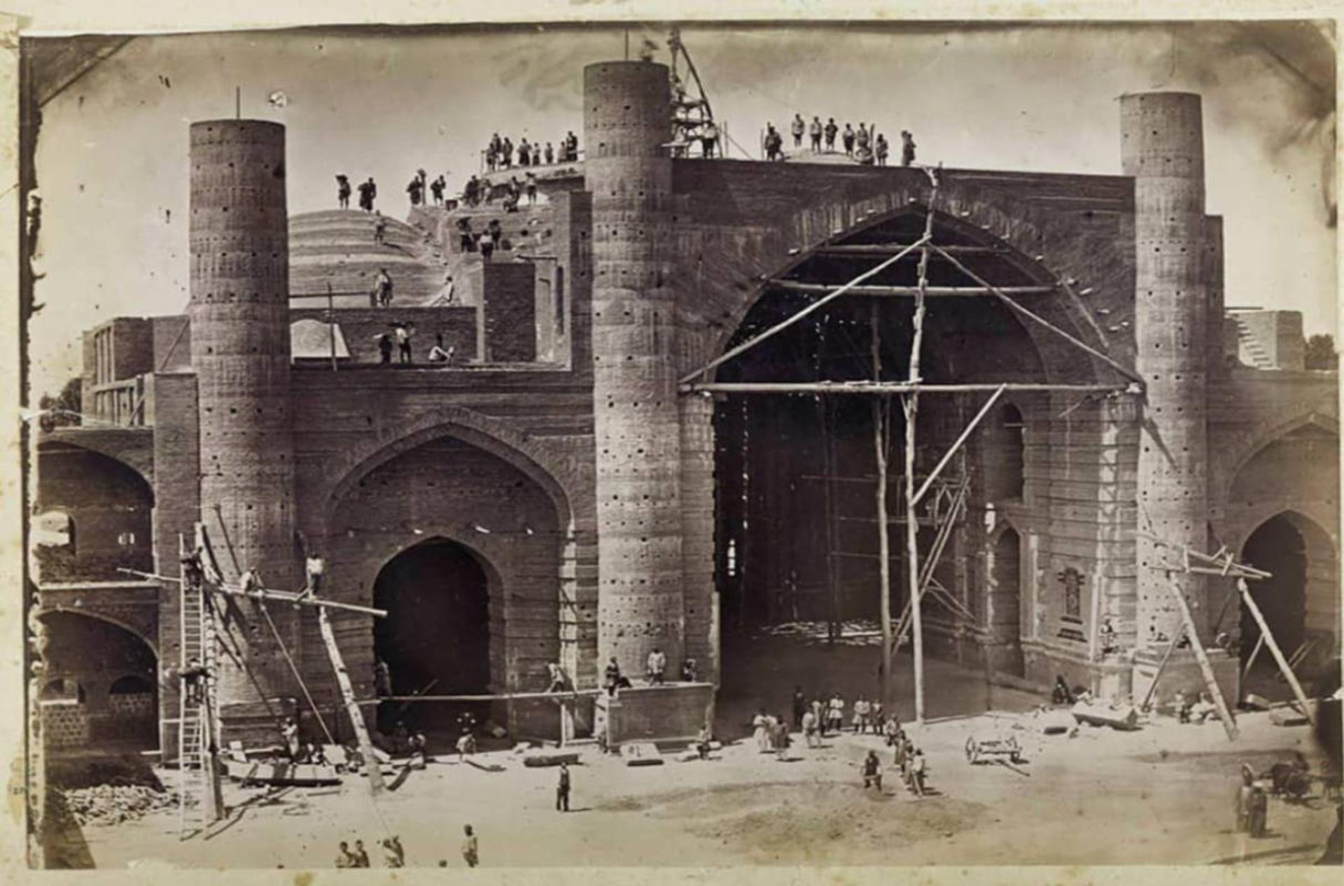 عکس تاریخی از مسجد سپه سالار