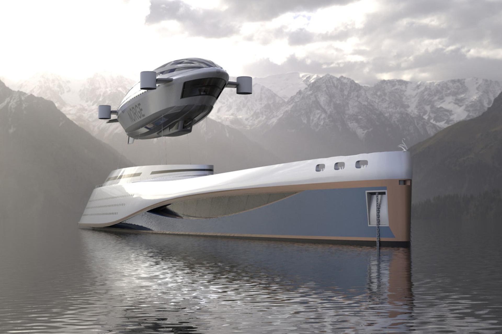 قایق پرنده روی کشتی کروز کلوسیا