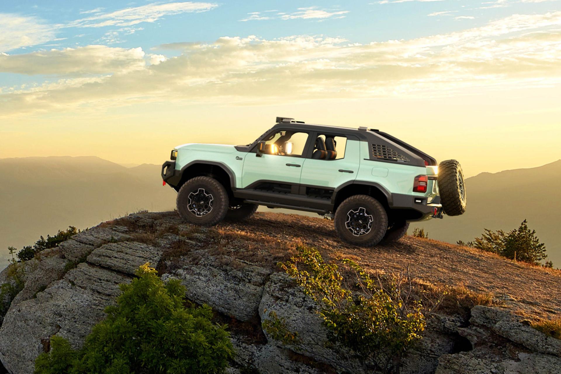 تویوتا راکس در لبه پرتگاه