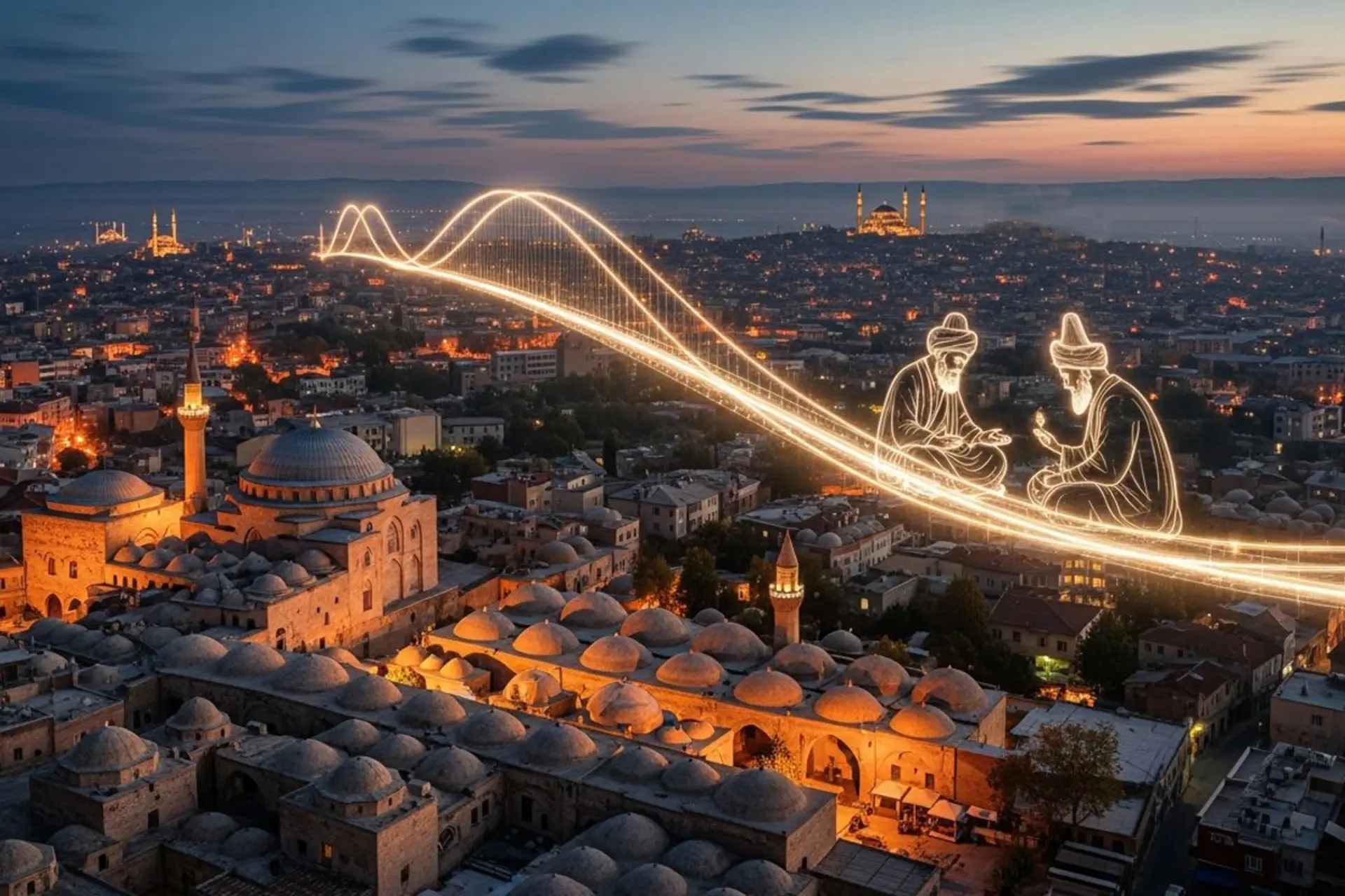 خوی و قونیه خواهرخوانده شدند؛ میراث شمس و مولانا بهم رسیدند