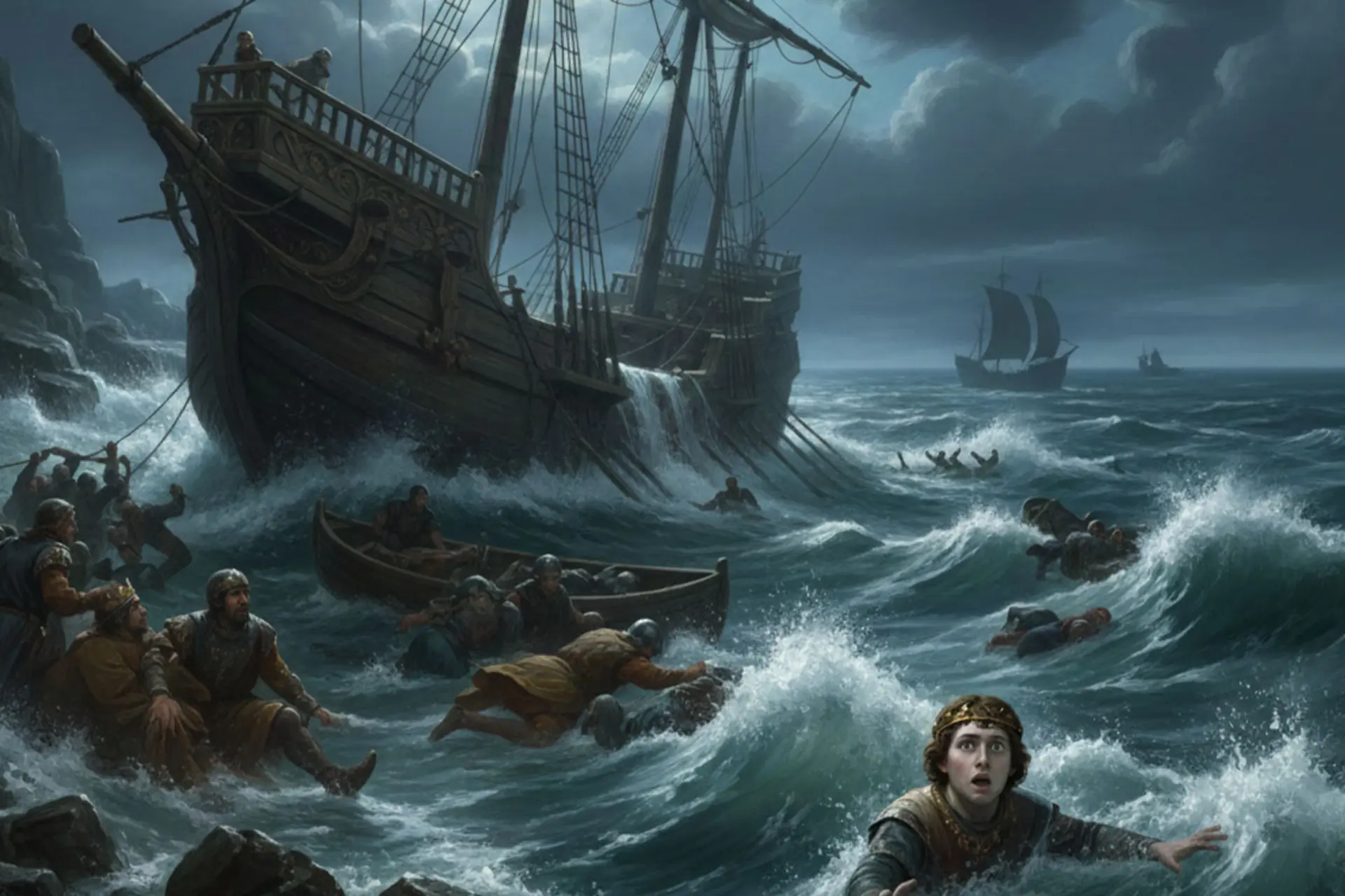 مرگ وارث تاج و تخت در مهمانی دریایی؛ تاریخ انگلستان، الهام‌بخش خاندان اژدها