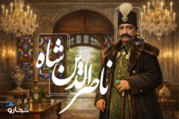 ناصرالدین شاه قاجار در کاخ پادشاهی