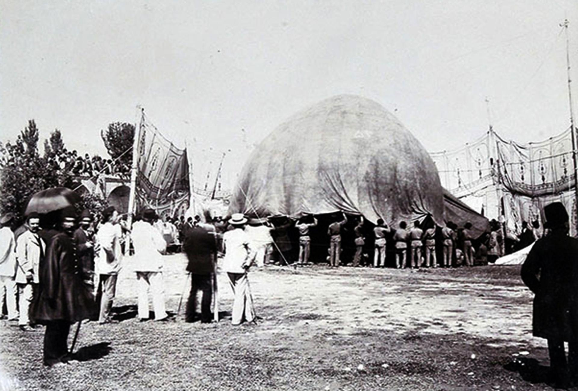 شوک آسمانی در عصر قاجار؛ اولین پرواز بالن در تبریز (+عکس)