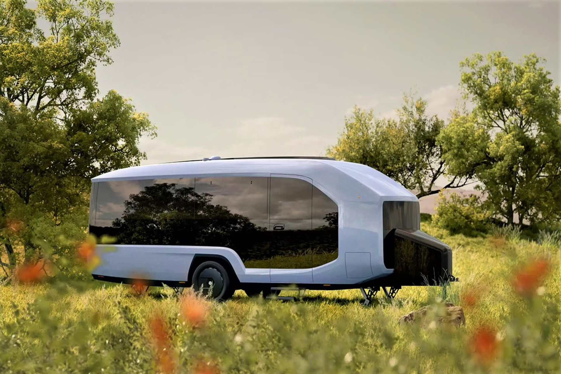 کاروان پبل فلو در طبیعت