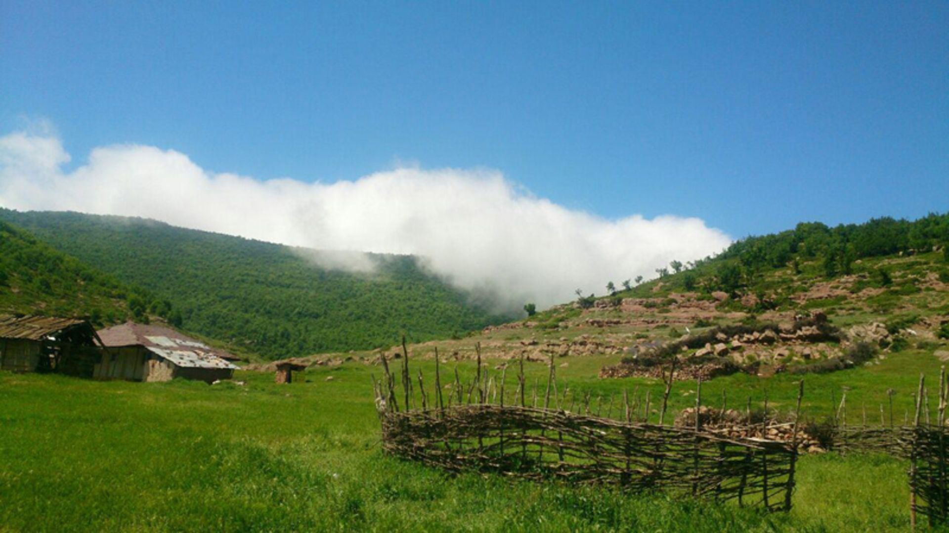 طبیعت سرسبز روستای اوپرت مهدیشهر