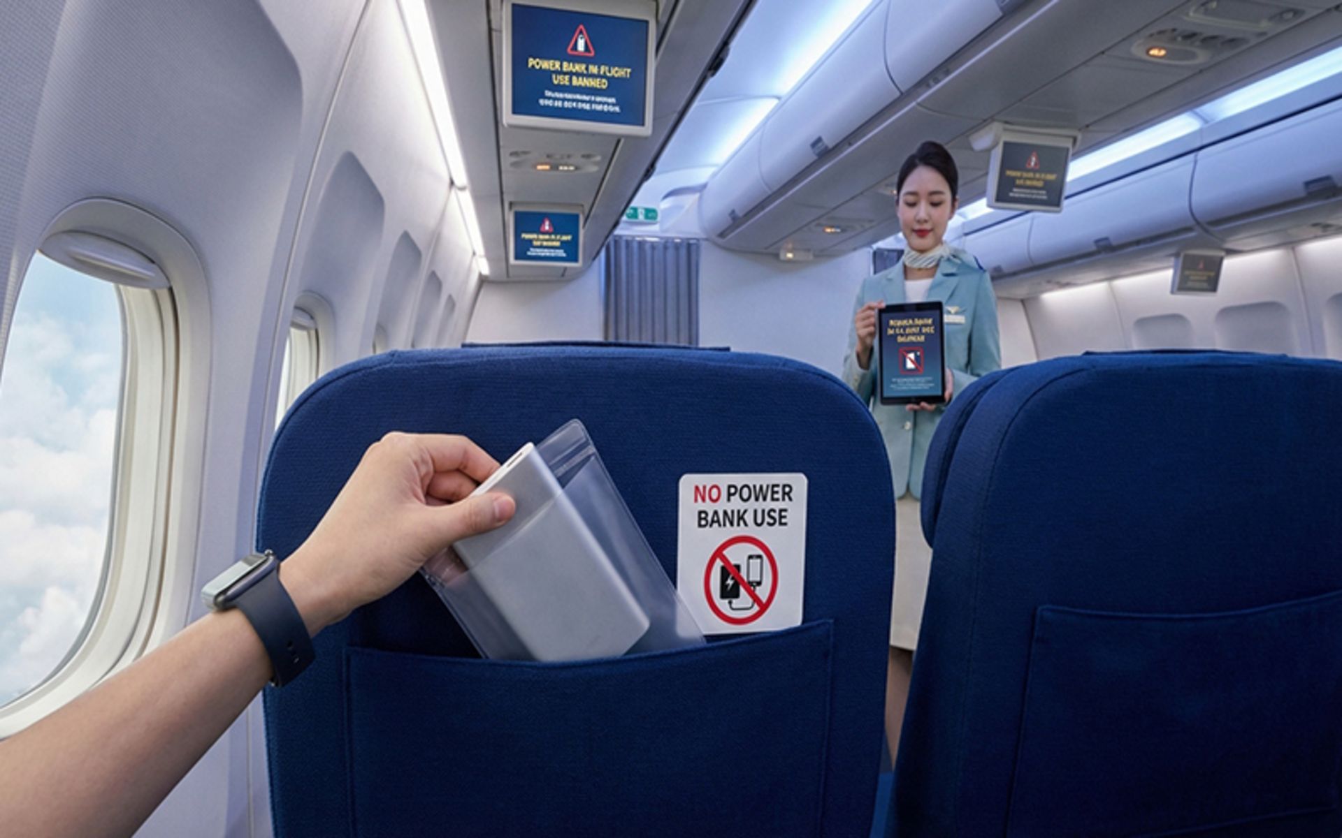 ممنوعیت استفاده از پاوربانک در هواپیمایی کره جنوبی