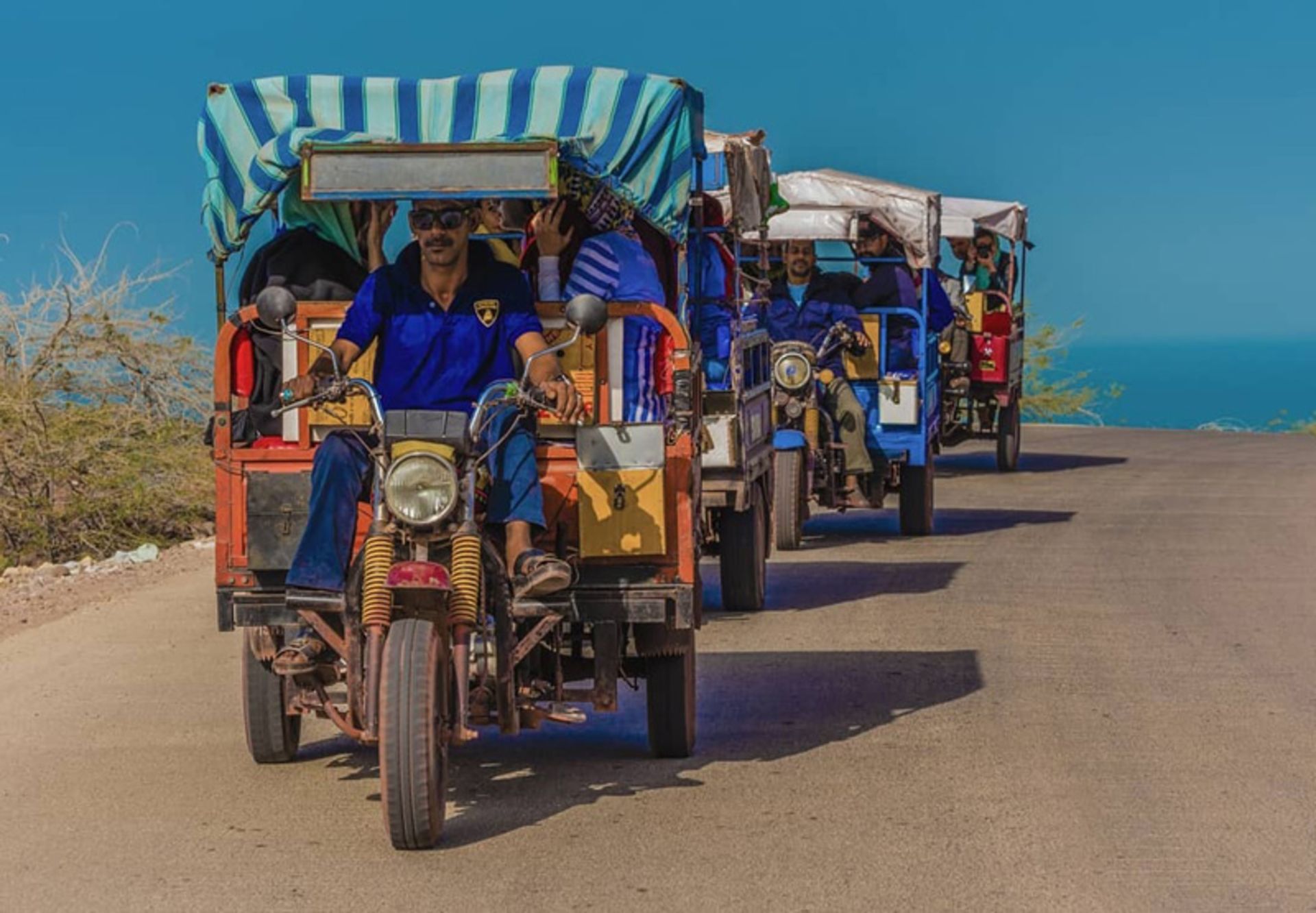 سه چرخه های توریستی در جزیره هرمز