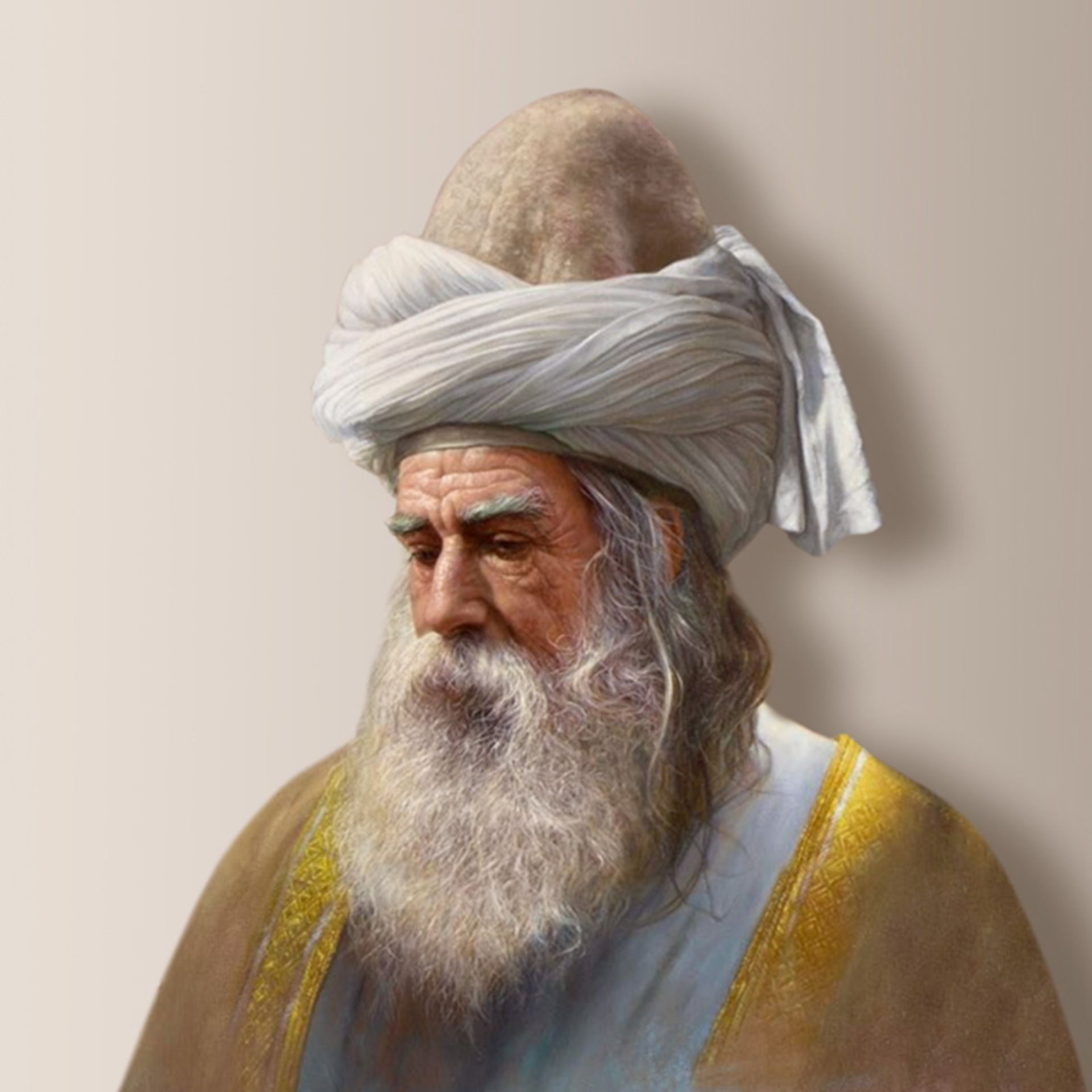 چهره شبیه سازی شده از مولانا (مولوی)