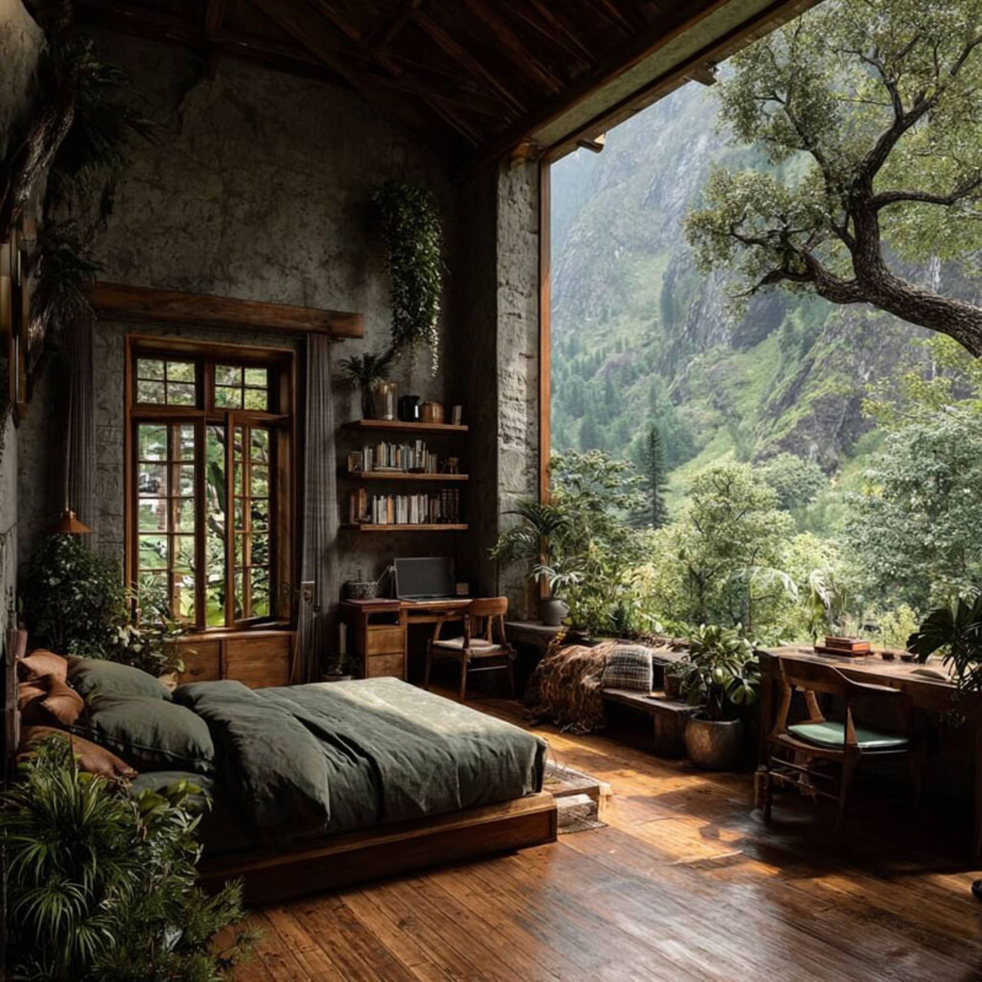 اتاق خواب کلبه آفاق مازندران