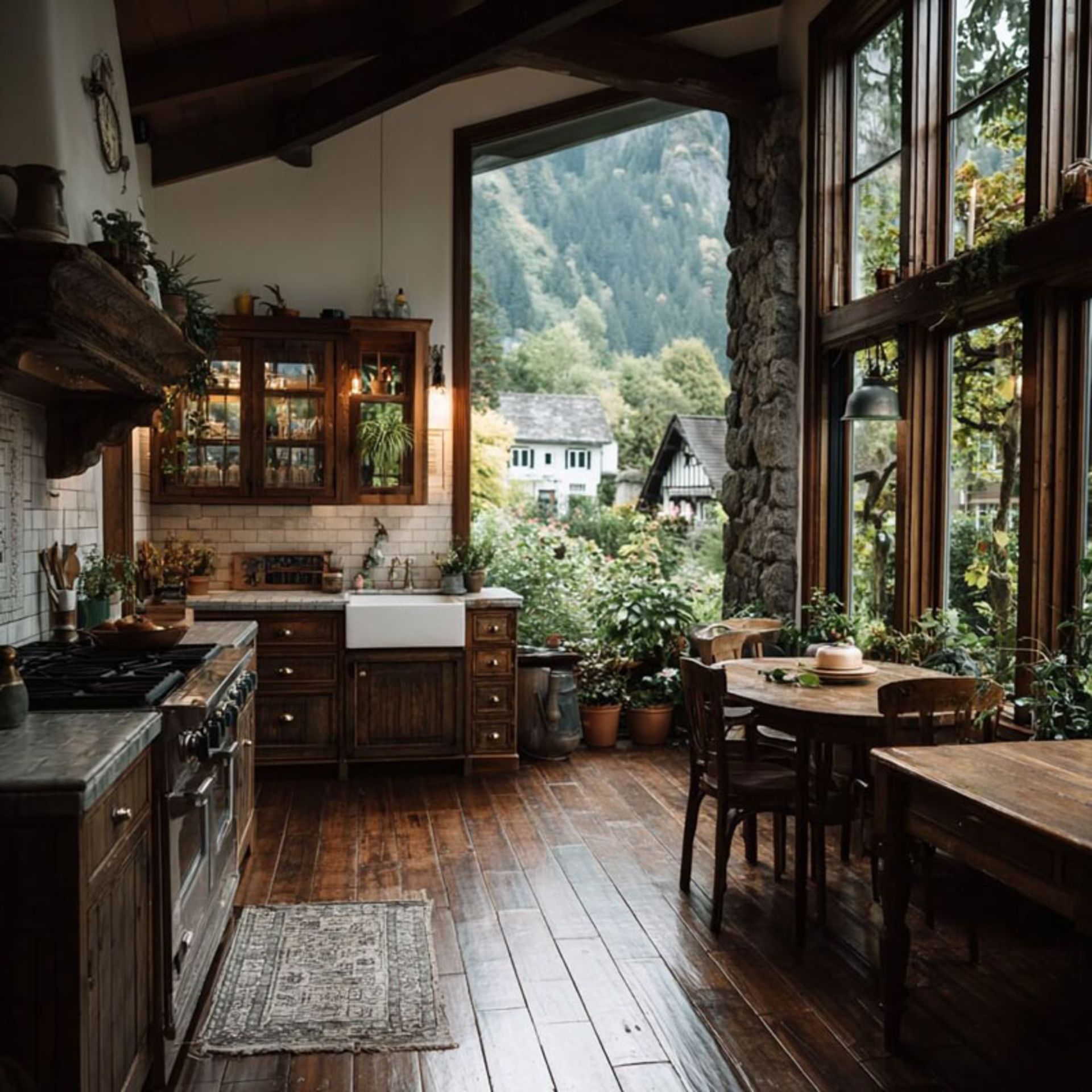 آشپزخانه کلبه آفاق مازندران