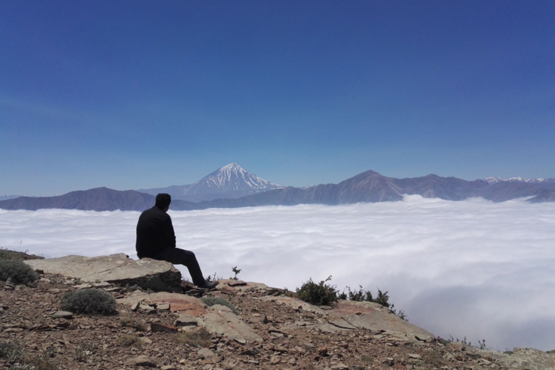 تماشای دریای ابر در روستای خوشواش