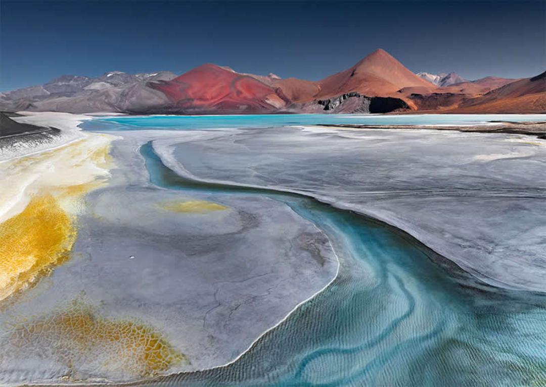 نمایی از بیابان آتاکاما در شیلی