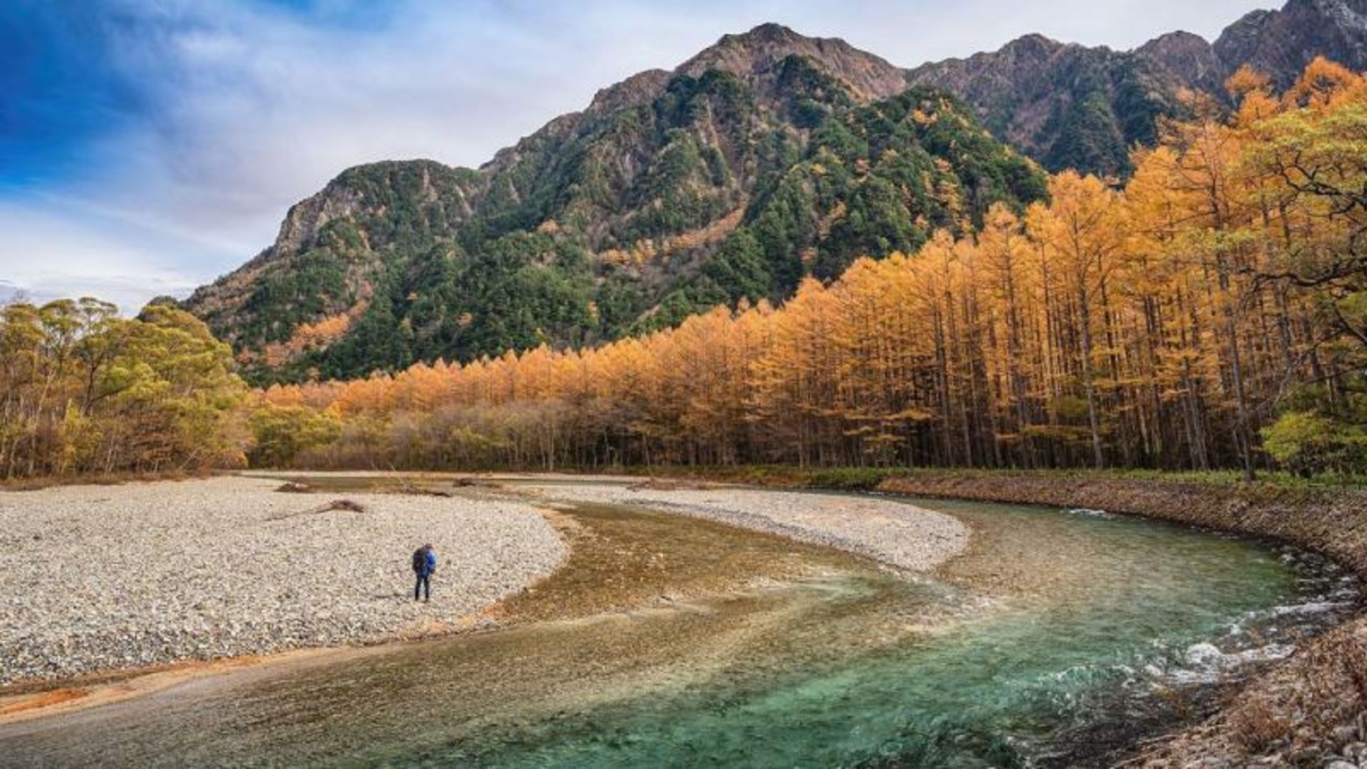 طبیعت پاییزی دره کامی‌کوچی ژاپن