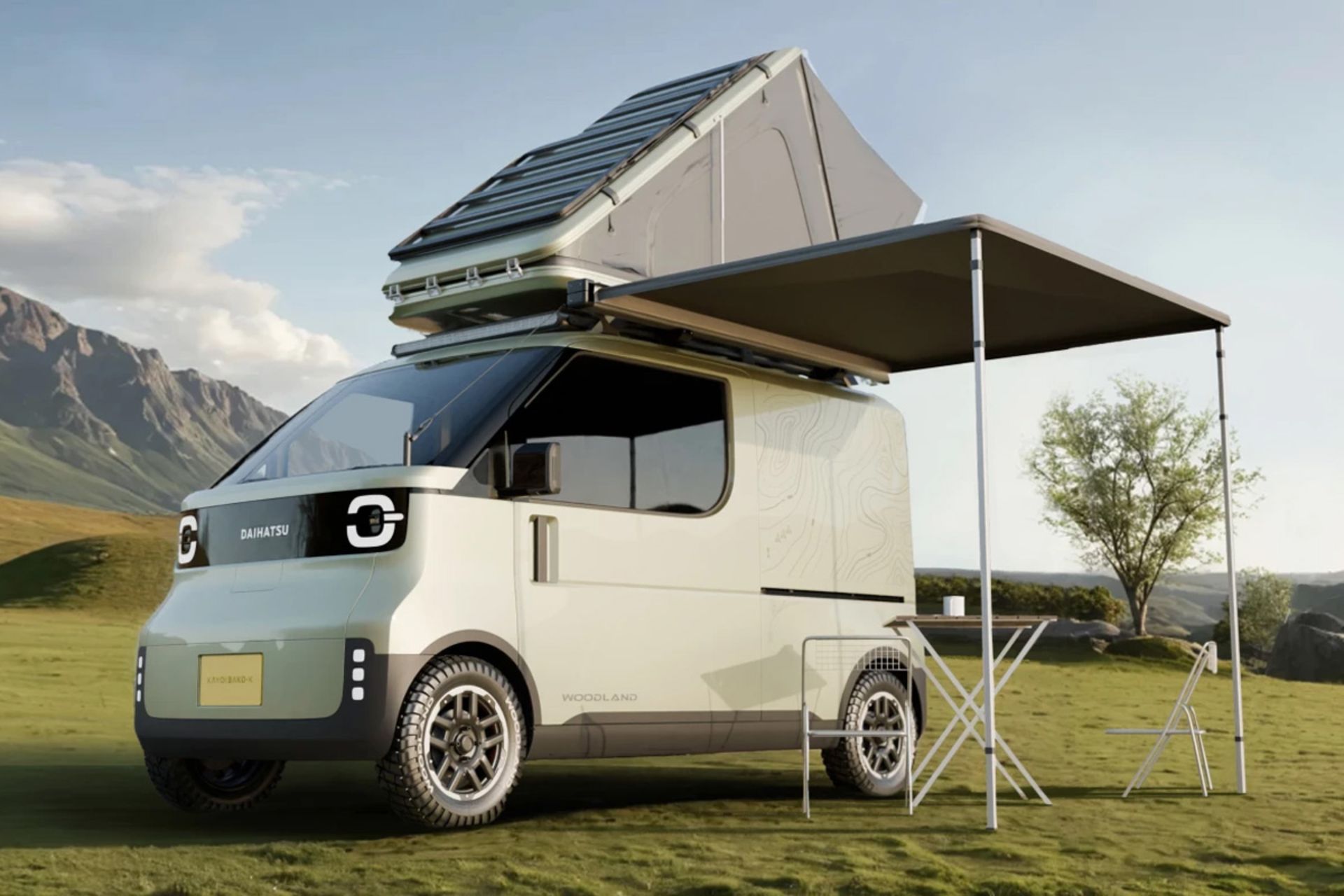 مینی ون جدید تویوتا با چادر سقفی