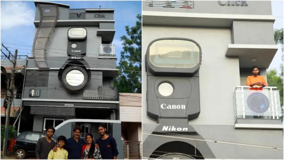 ساختمان مدرن با طراحی الهام‌گرفته از دوربین‌های Nikon و Canon