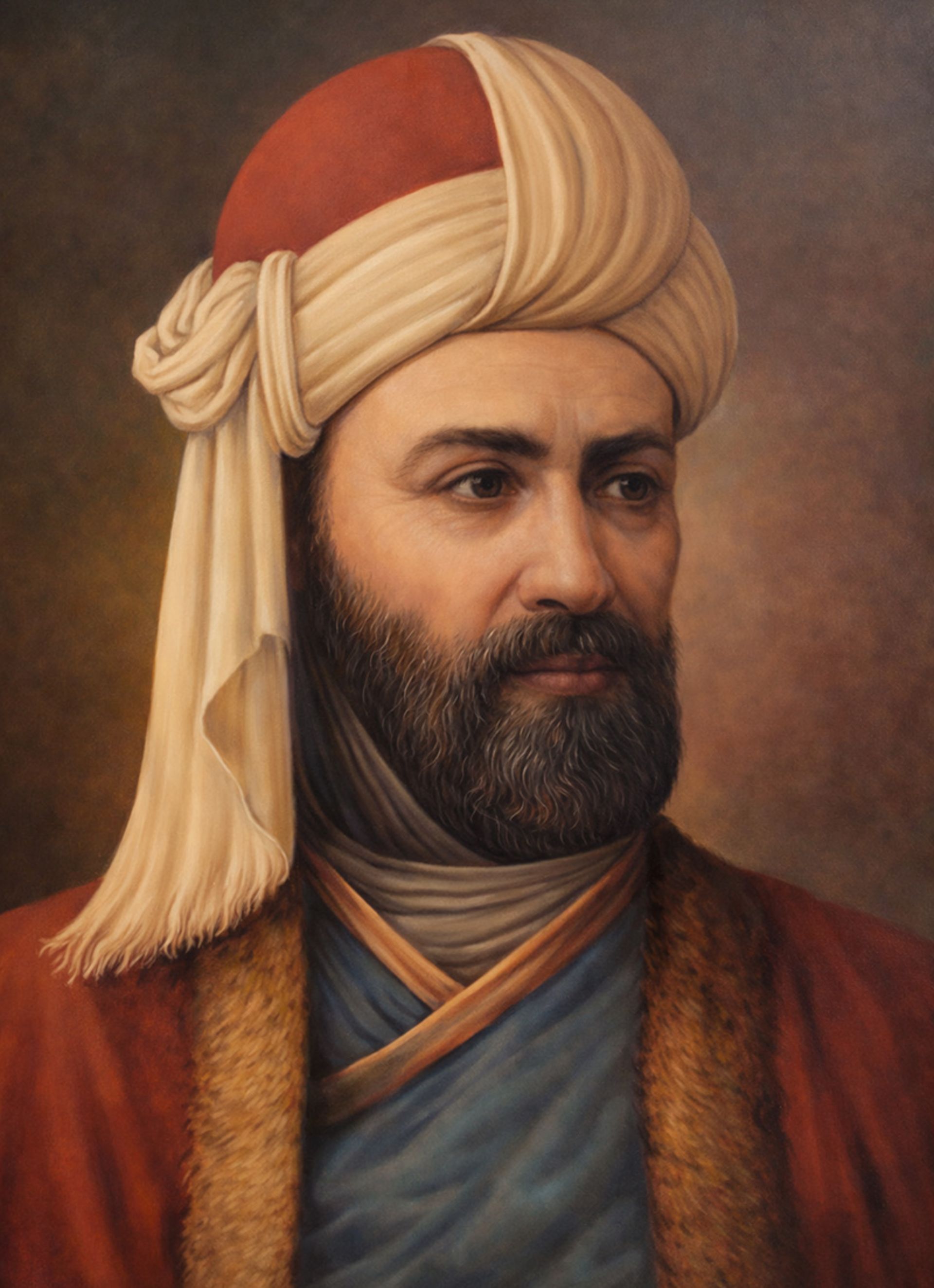 نقاشی از چهره نظامی گنجوی