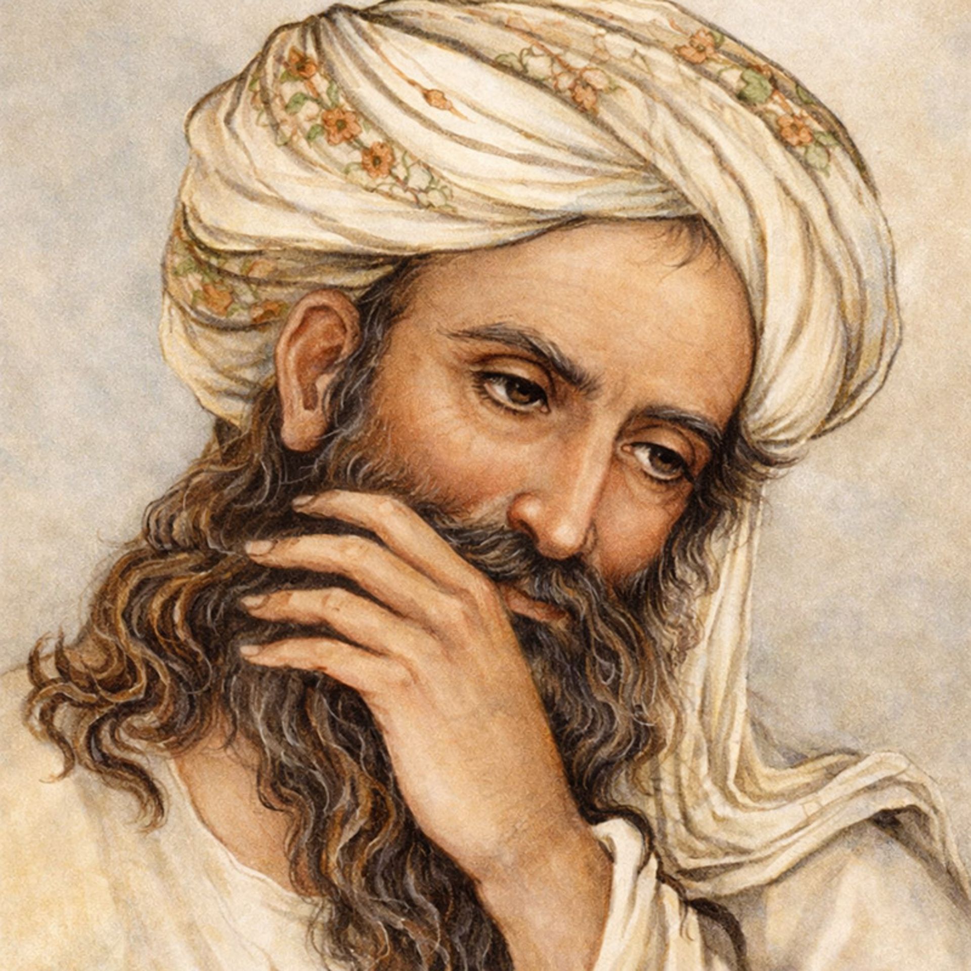 شبیه سازی شمایل خواجه عبدالله انصاری در جوانی