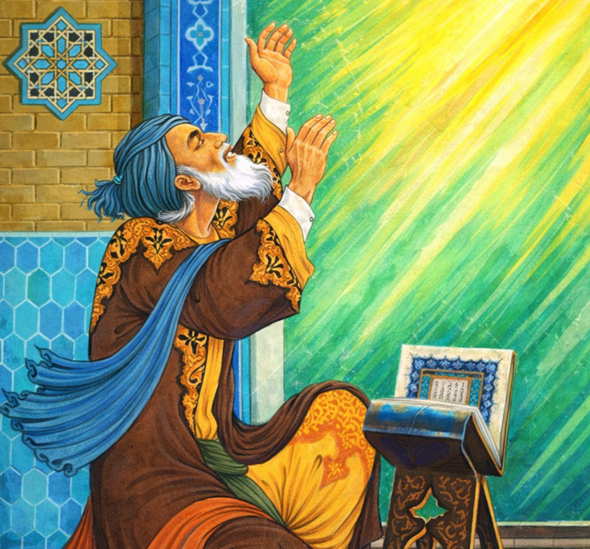 نقاشی مناجات خواجه عبدالله انصاری