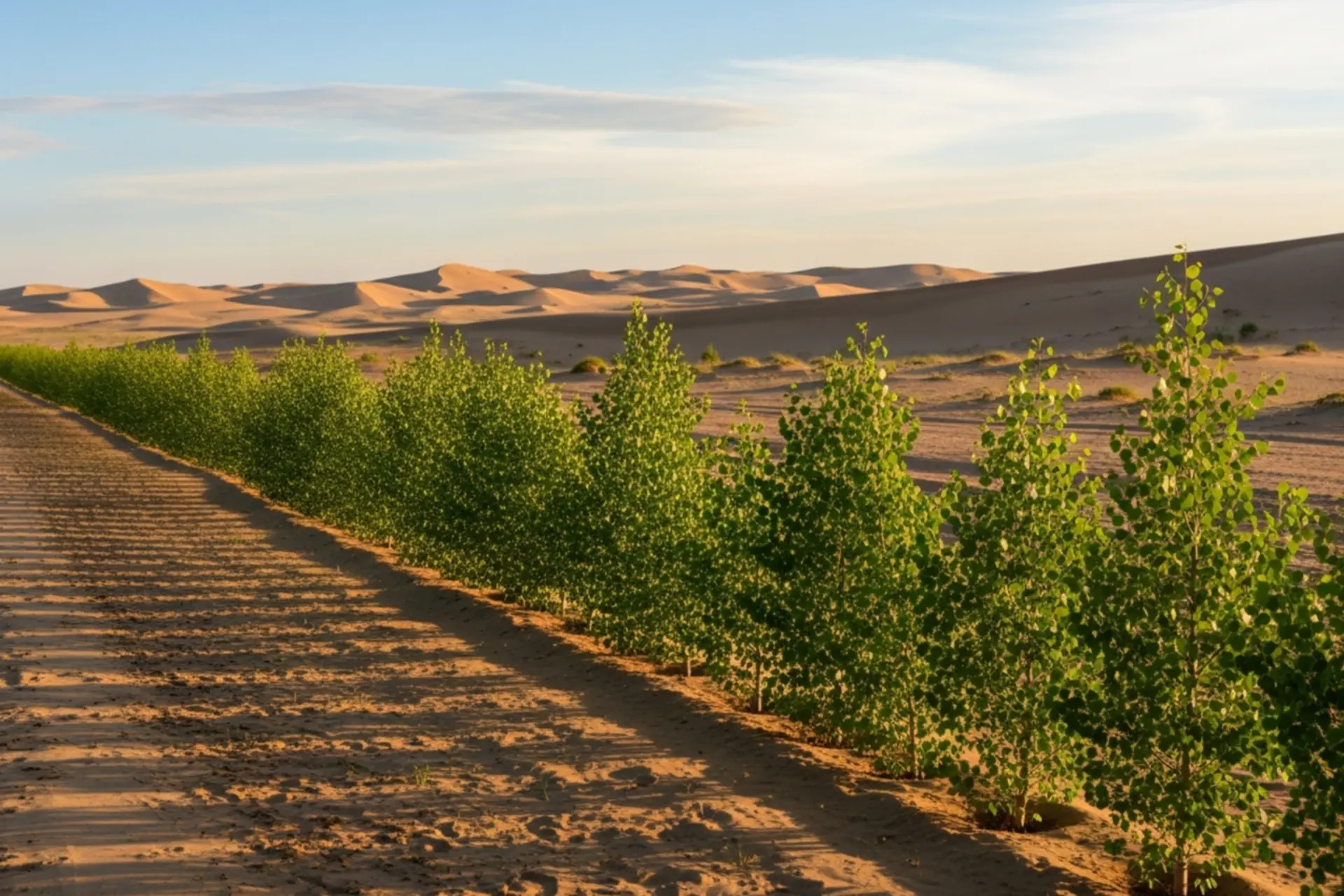 دیوار سبز چین برای مقابله با بیابان زایی