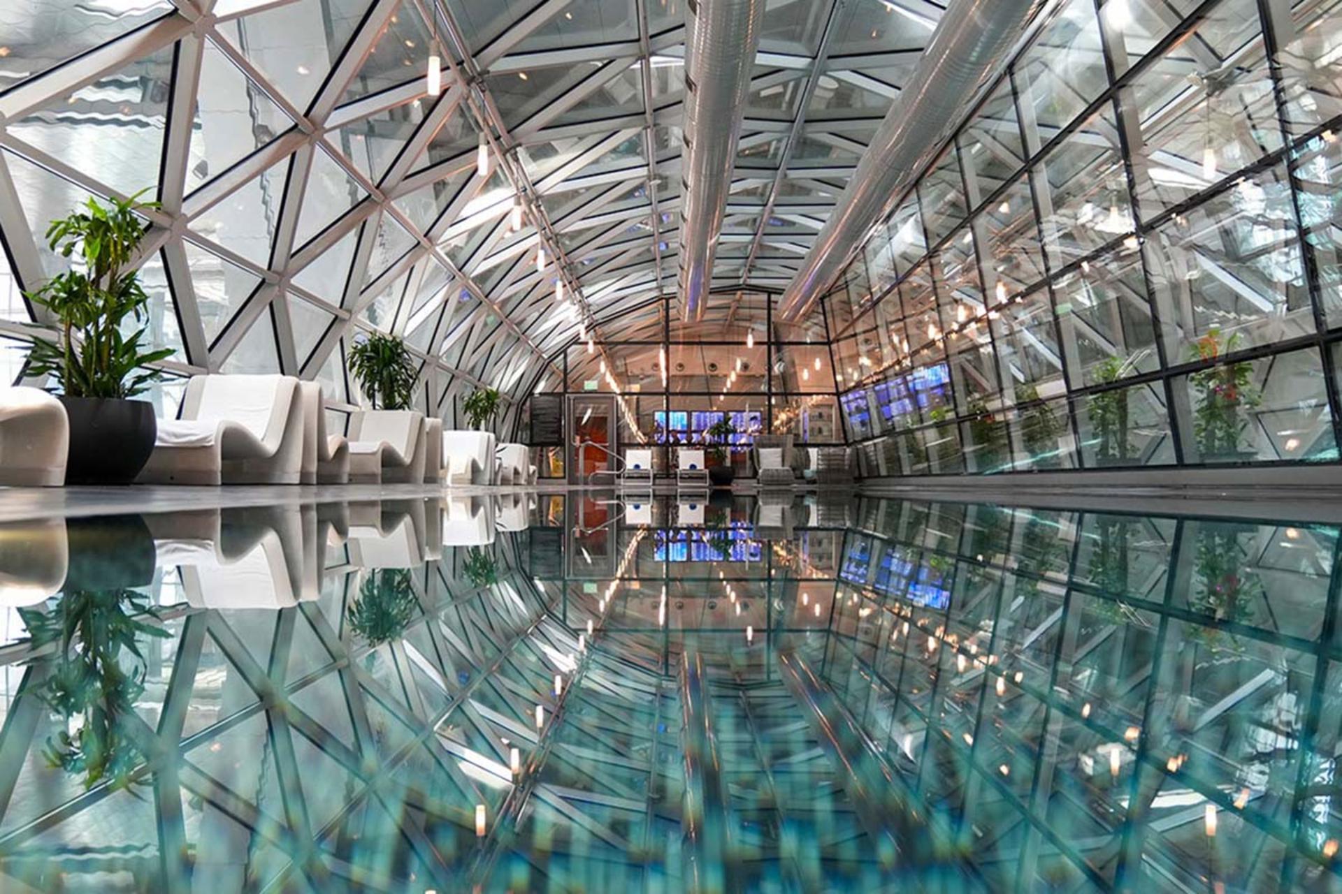 نمایی از استخر هتل اوریکس دوحه