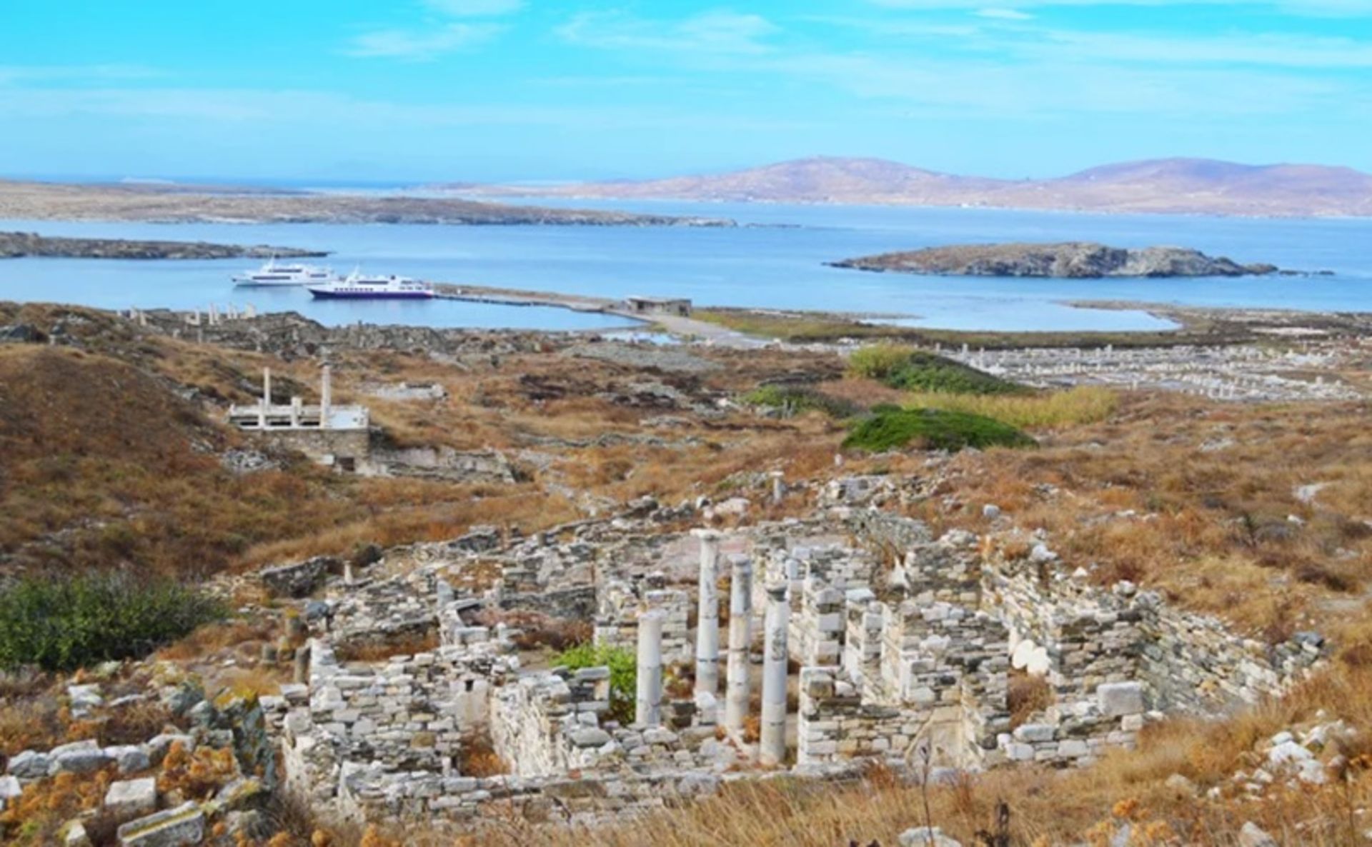 جزیره باستانی دلوس در یونان