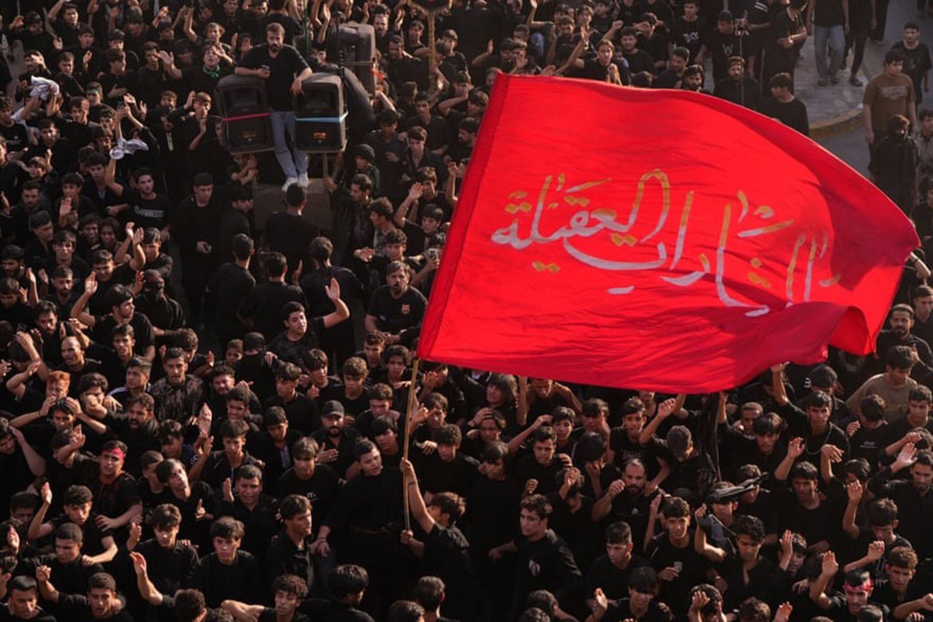 مراسم عزاداری روز هفتم محرم در ناصریه، عراق