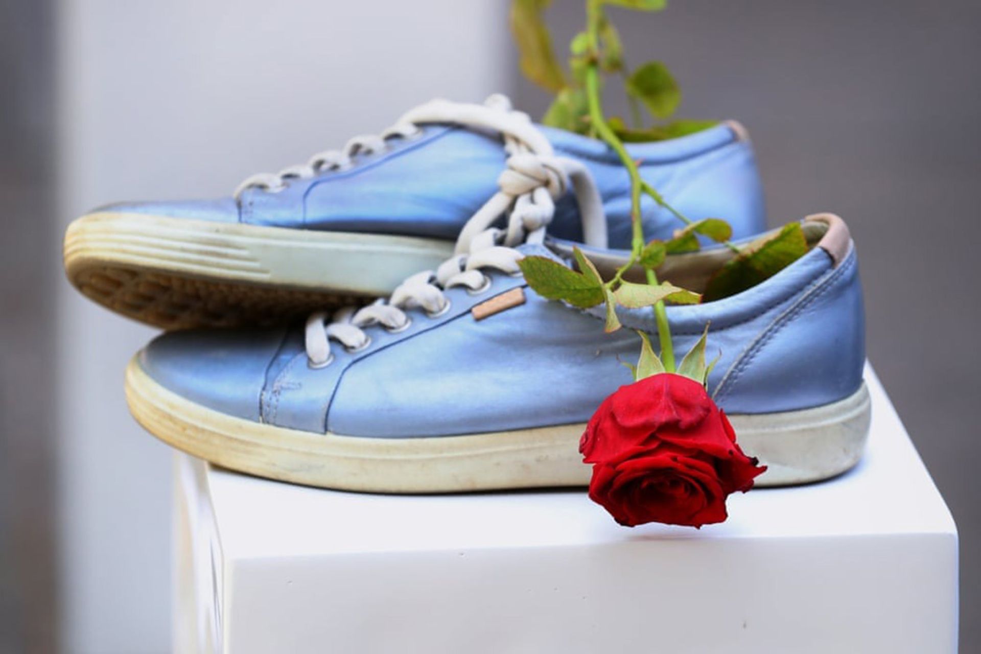 نمایش کفش‌های خالی در مراسمی علیه خشونت خانگی در سیدنی استرالیا