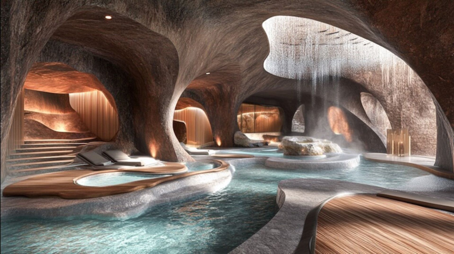 چشمه آب میان فضای طبیعی پناهگاه