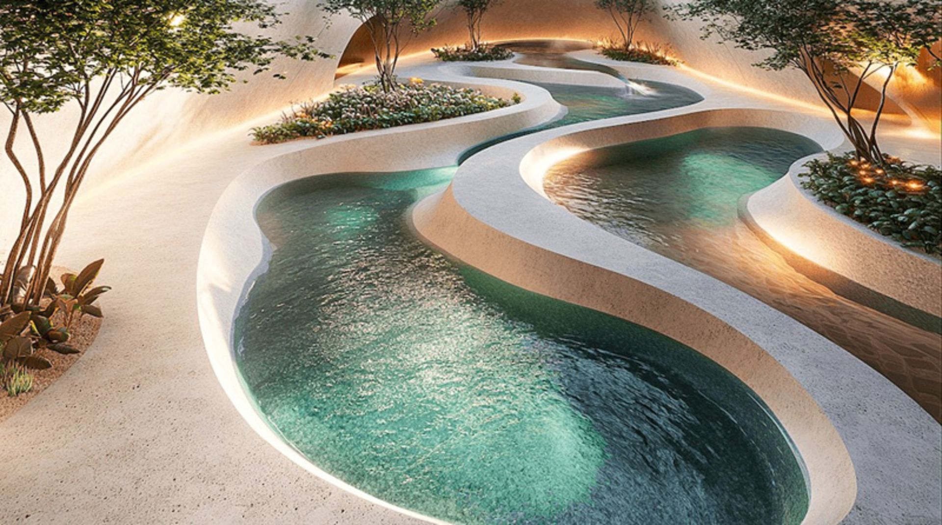 چند چشمه میان فضای پاهگاه باداب سورت