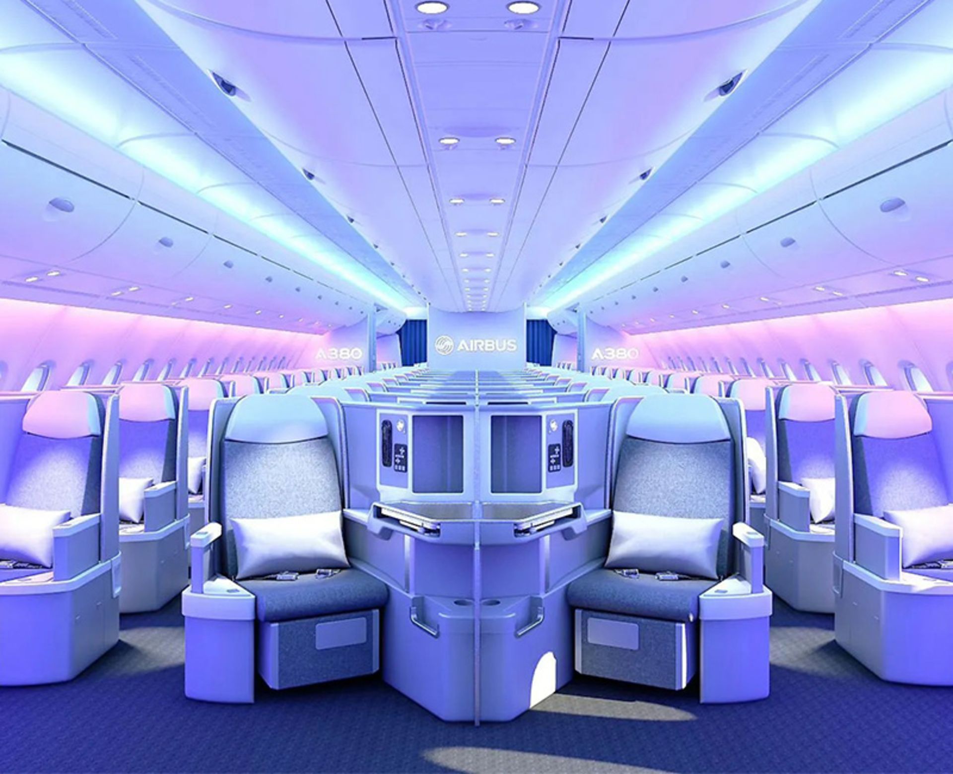 فضای داخلی لوکس ایرباس A380