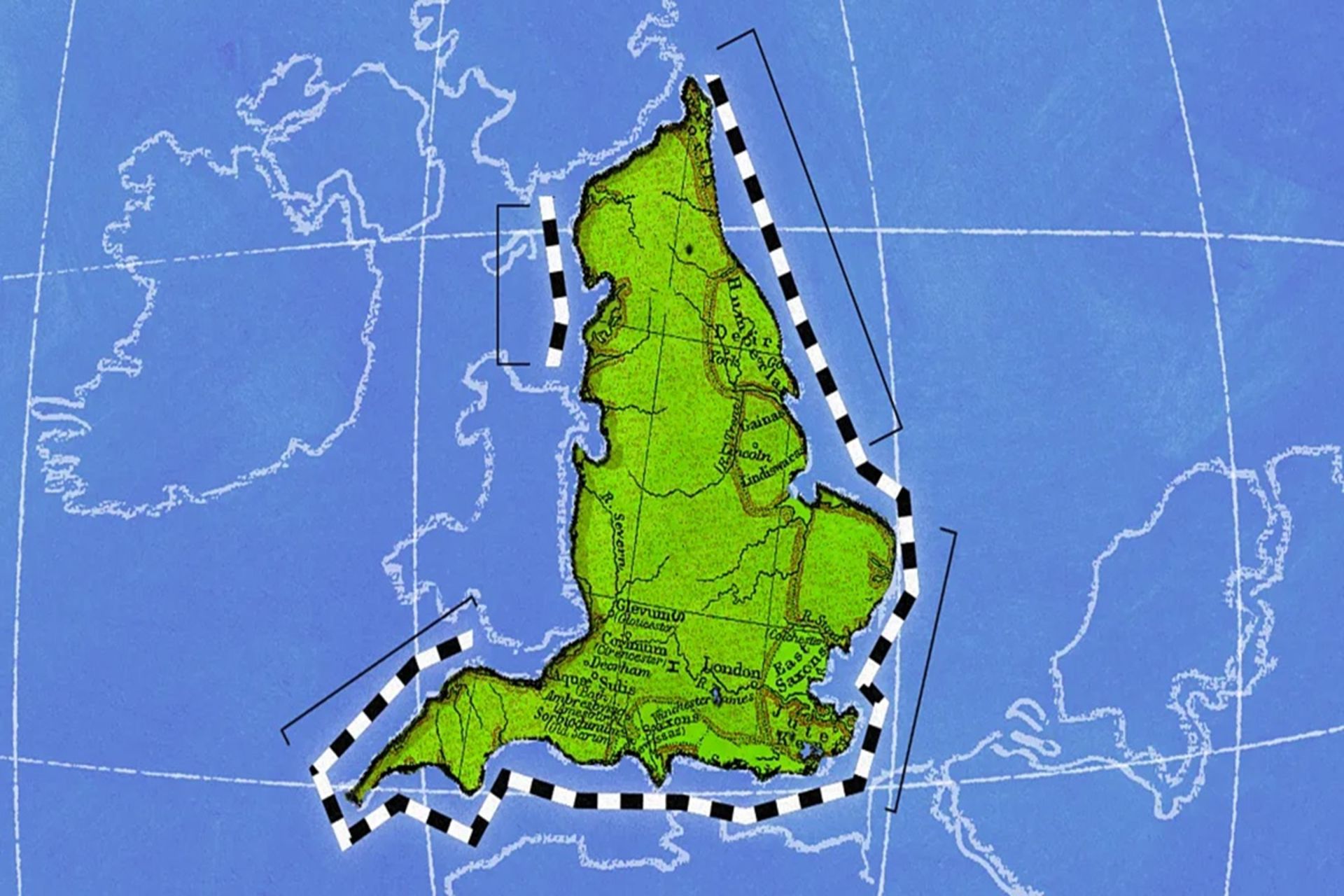 اندازه‌گیری خط ساحلی انگلستان