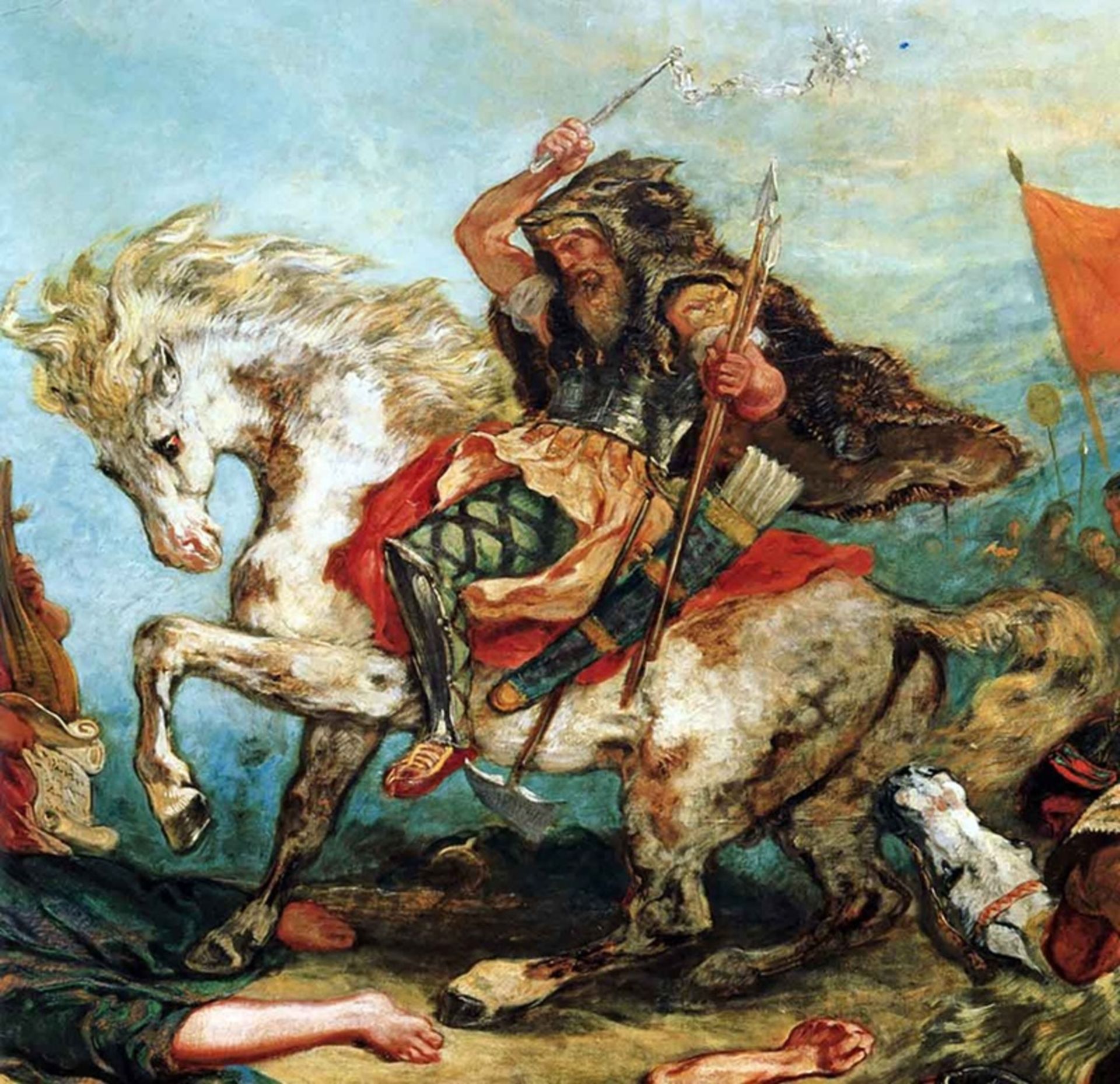 آتیلا در حال نبرد