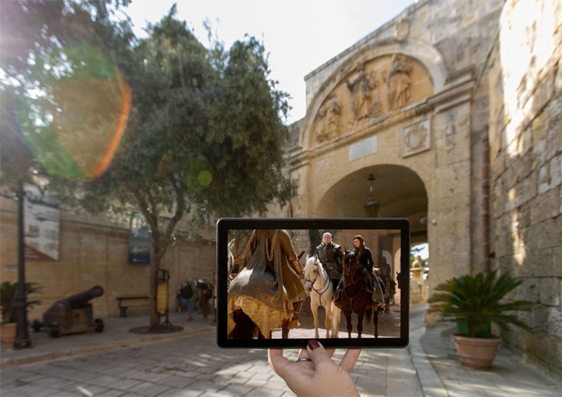 بخشی از لوکیشن بازی تاج و تخت در مدینا مالت