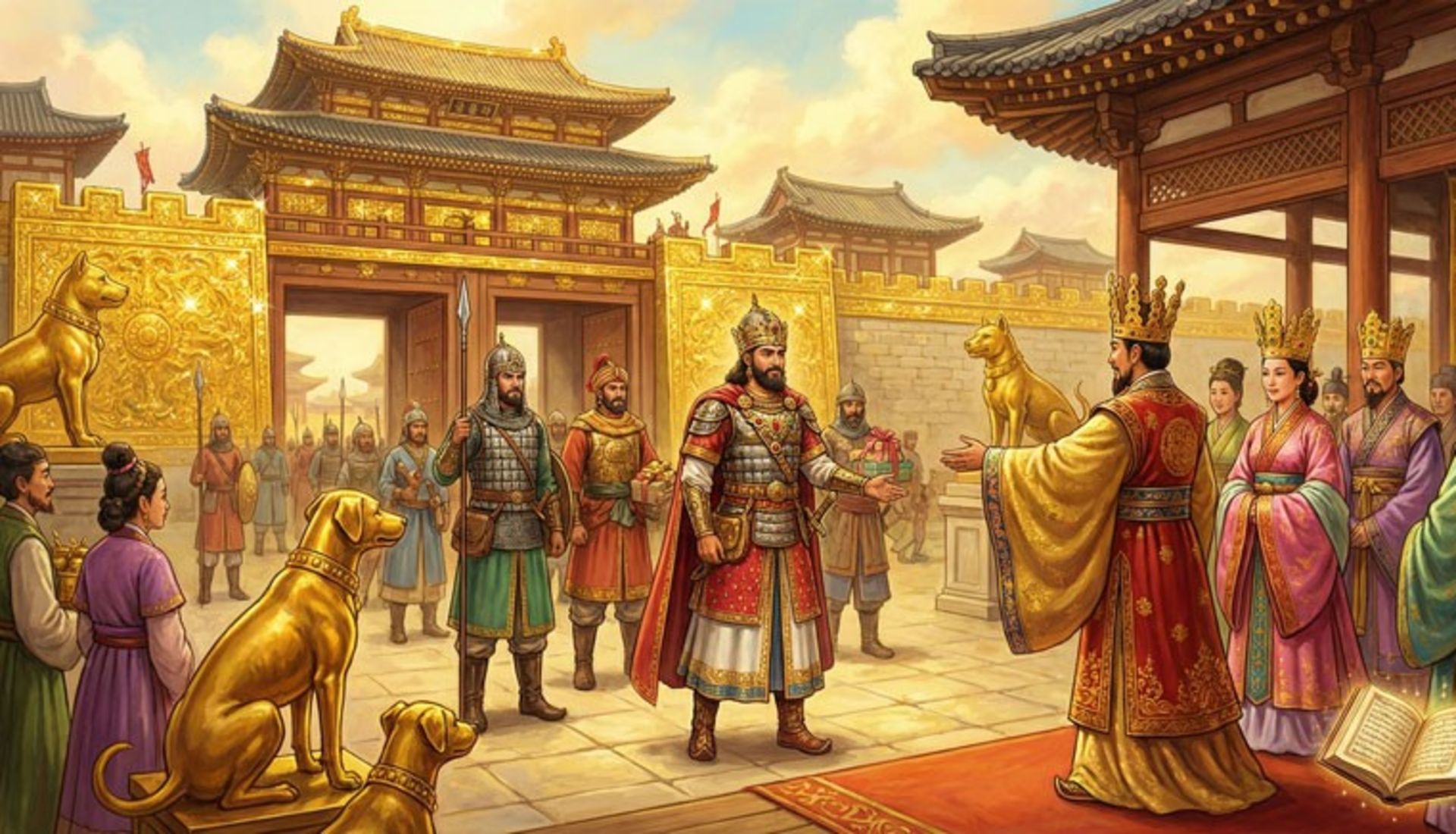 استقبال پادشاه شیلا از شاهزاده آبتین