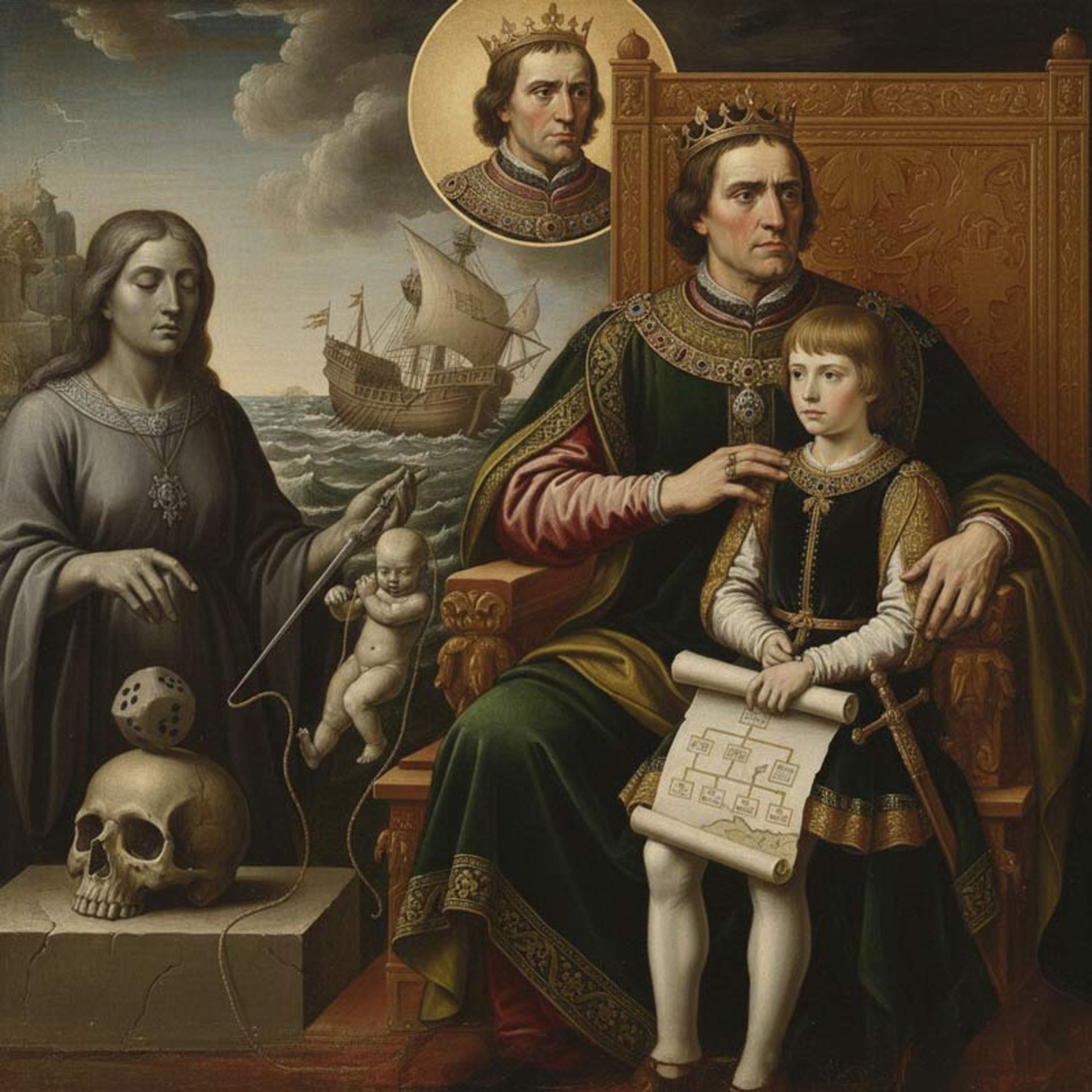 شاهزاده در آغوش پادشاه