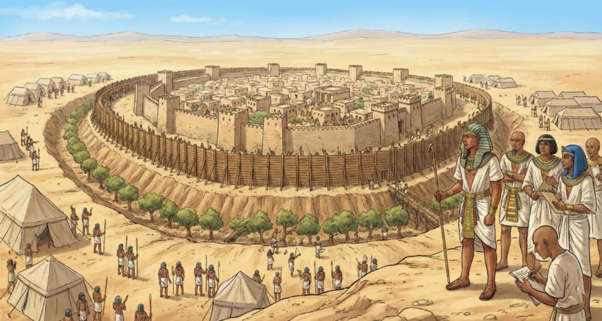 محاصره شهر توسط نیروهای توتموس