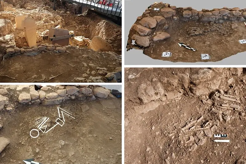 استخوان‌های انسانی (Human bones) کشف شده در سایت باستانی گوبکلی‌تپه (Göbekli Tepe)