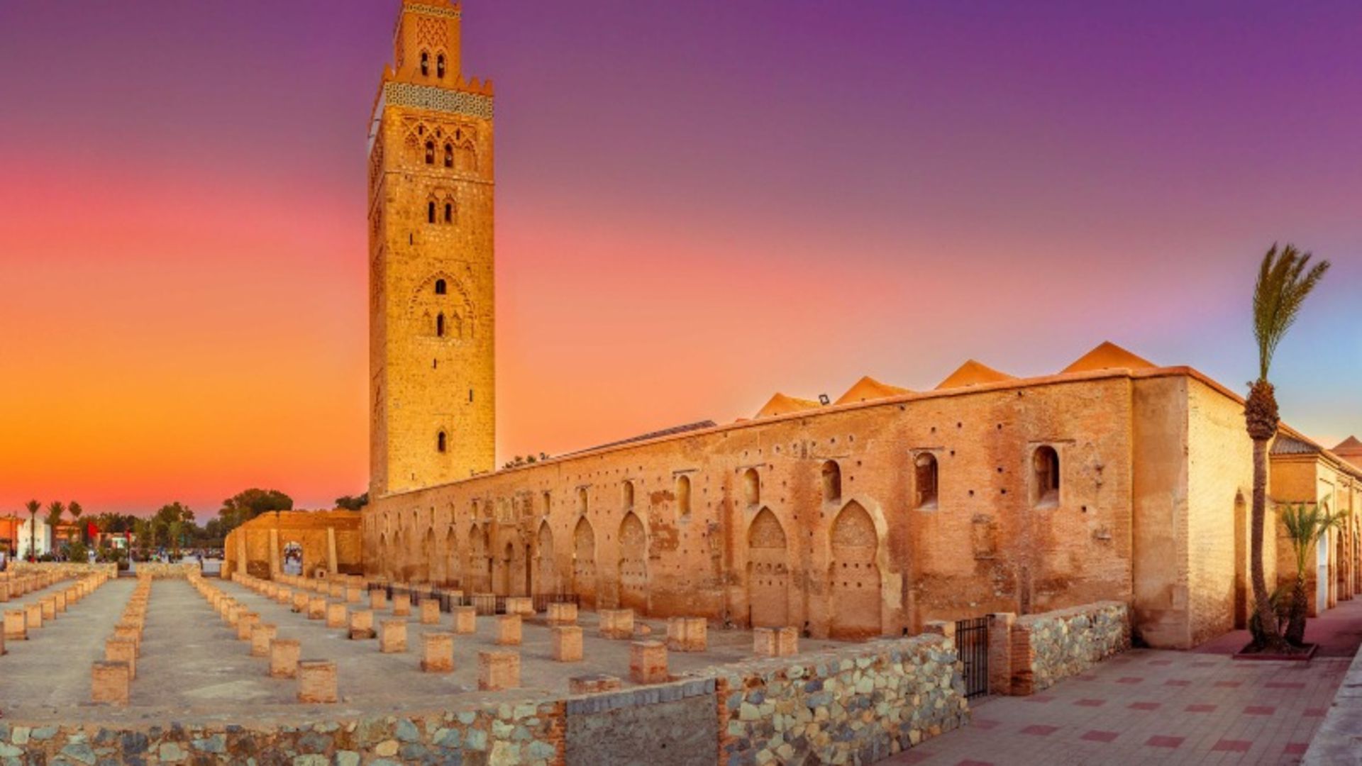  مسجد کوتوبیا در غروب